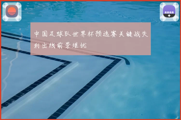 中国足球队世界杯预选赛关键战失利出线前景堪忧
